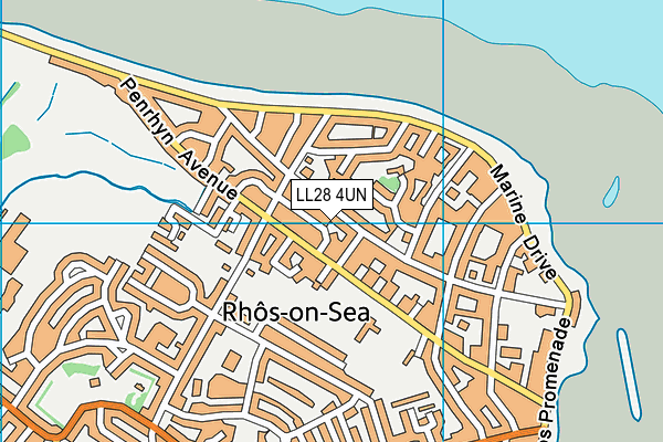 LL28 4UN map - OS VectorMap District (Ordnance Survey)