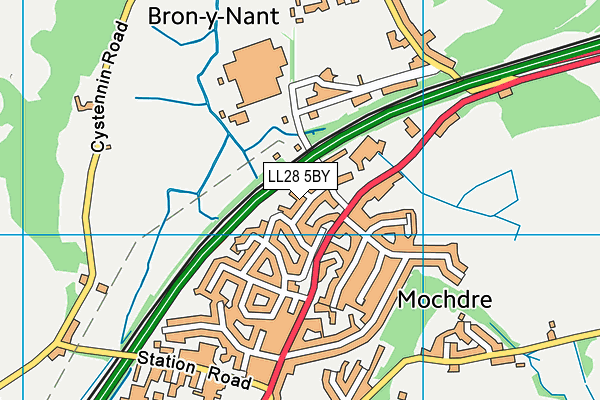 LL28 5BY map - OS VectorMap District (Ordnance Survey)