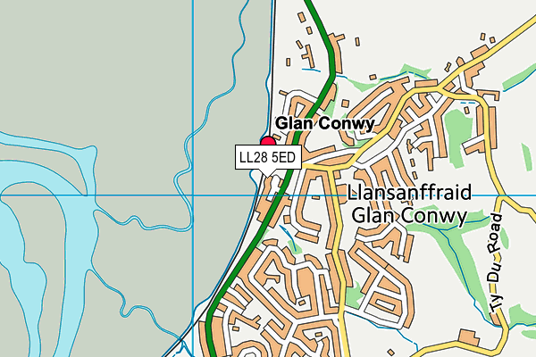 LL28 5ED map - OS VectorMap District (Ordnance Survey)