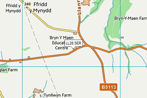 LL28 5ER map - OS VectorMap District (Ordnance Survey)