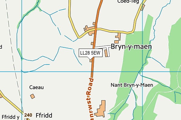 LL28 5EW map - OS VectorMap District (Ordnance Survey)