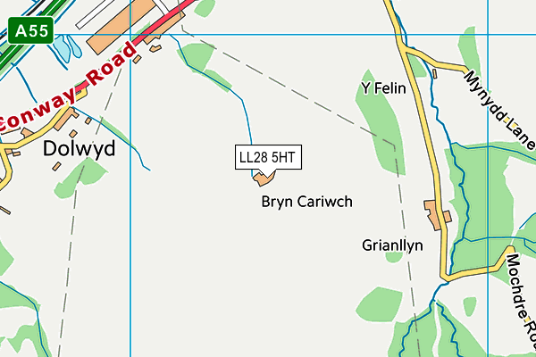 LL28 5HT map - OS VectorMap District (Ordnance Survey)