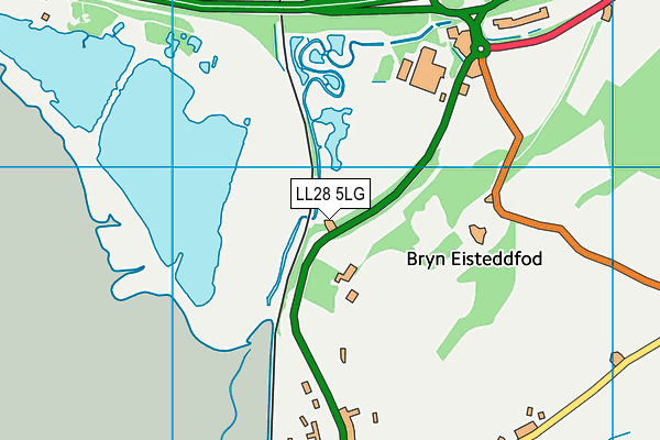 LL28 5LG map - OS VectorMap District (Ordnance Survey)