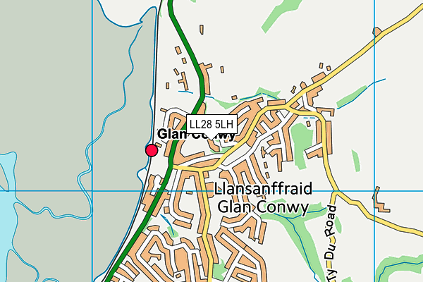 LL28 5LH map - OS VectorMap District (Ordnance Survey)