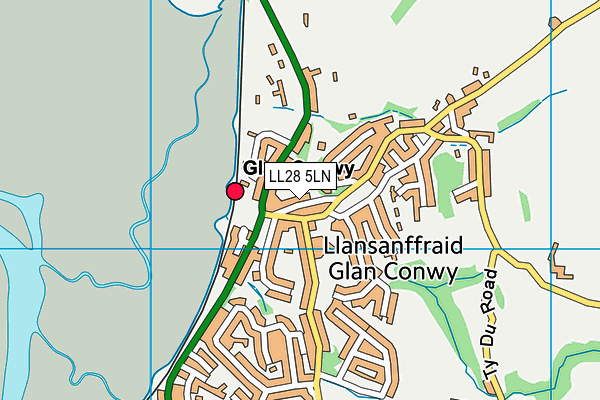 LL28 5LN map - OS VectorMap District (Ordnance Survey)