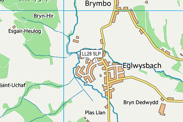 LL28 5LP map - OS VectorMap District (Ordnance Survey)