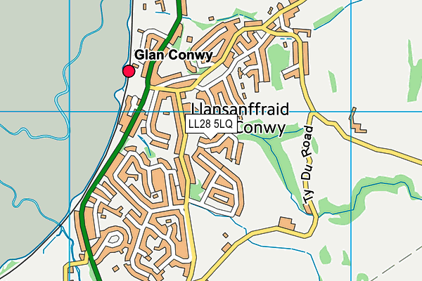 LL28 5LQ map - OS VectorMap District (Ordnance Survey)