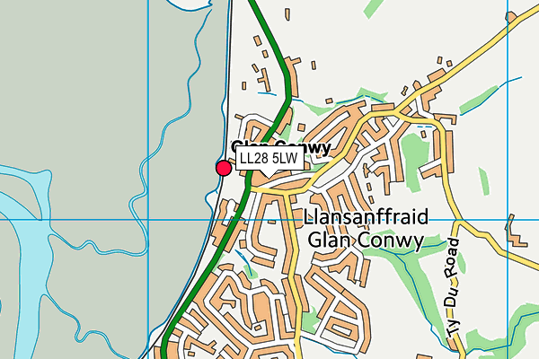 LL28 5LW map - OS VectorMap District (Ordnance Survey)