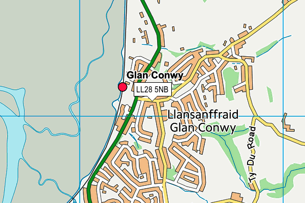 LL28 5NB map - OS VectorMap District (Ordnance Survey)