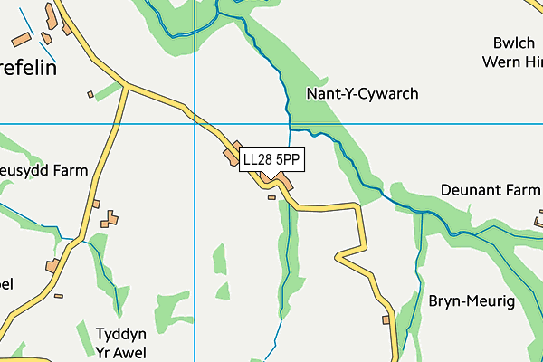LL28 5PP map - OS VectorMap District (Ordnance Survey)