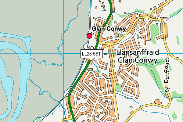 Ysgol Glan Conwy map (LL28 5ST) - OS VectorMap District (Ordnance Survey)