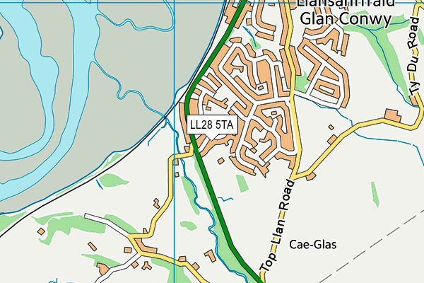 LL28 5TA map - OS VectorMap District (Ordnance Survey)
