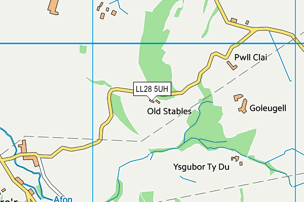 LL28 5UH map - OS VectorMap District (Ordnance Survey)