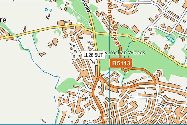 LL28 5UT map - OS VectorMap District (Ordnance Survey)