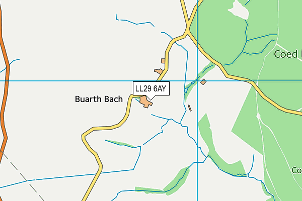 LL29 6AY map - OS VectorMap District (Ordnance Survey)