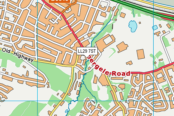 Ysgol Bod Alaw map (LL29 7ST) - OS VectorMap District (Ordnance Survey)