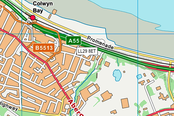 Ysgol Nant Y Groes map (LL29 8ET) - OS VectorMap District (Ordnance Survey)