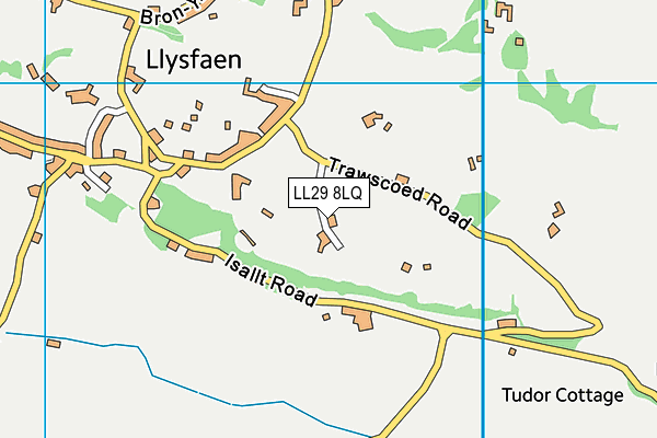 LL29 8LQ map - OS VectorMap District (Ordnance Survey)