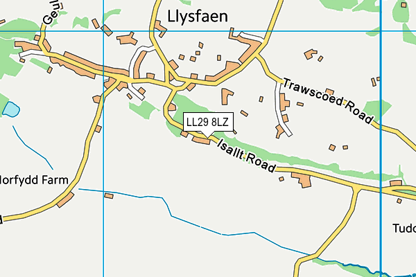 LL29 8LZ map - OS VectorMap District (Ordnance Survey)