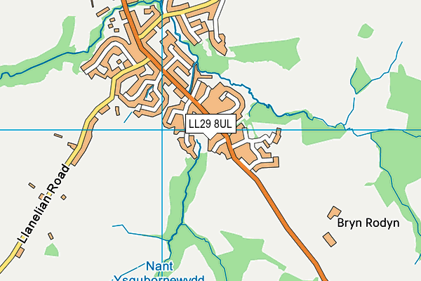 LL29 8UL map - OS VectorMap District (Ordnance Survey)