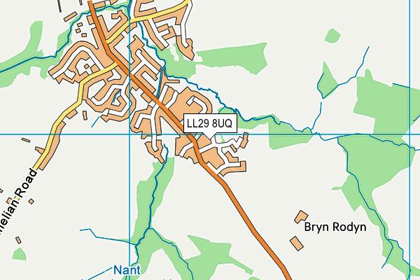 LL29 8UQ map - OS VectorMap District (Ordnance Survey)