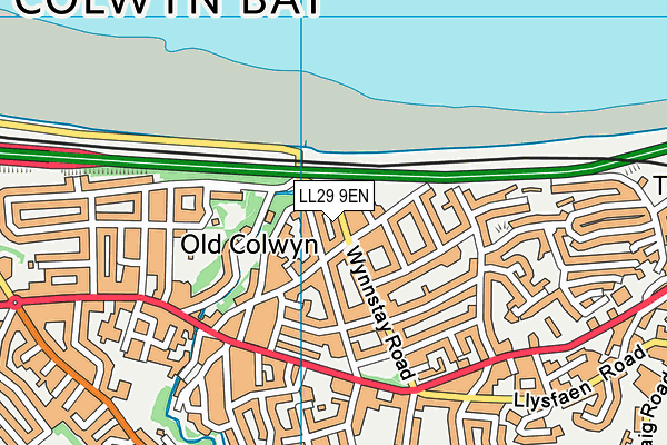 LL29 9EN map - OS VectorMap District (Ordnance Survey)