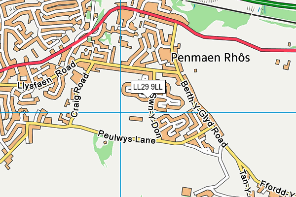 Ysgol Swn Y Don map (LL29 9LL) - OS VectorMap District (Ordnance Survey)