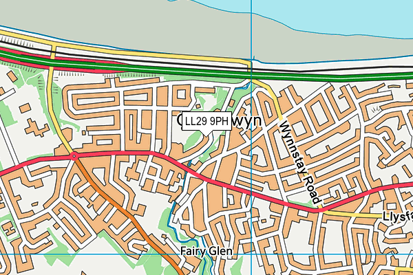 LL29 9PH map - OS VectorMap District (Ordnance Survey)
