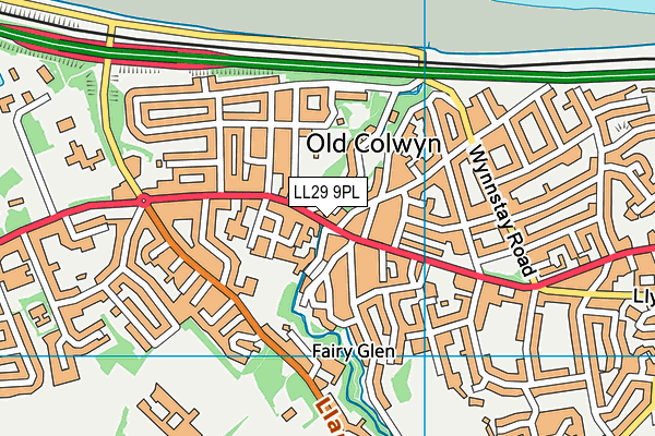 Map of SUN INN OLD COLWYN LTD at district scale