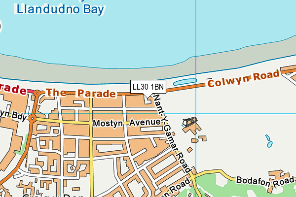 LL30 1BN map - OS VectorMap District (Ordnance Survey)