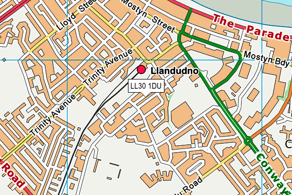 LL30 1DU map - OS VectorMap District (Ordnance Survey)