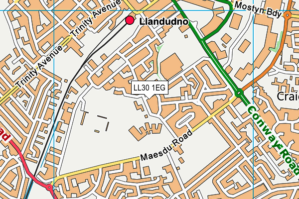 Ysgol Morfa Rhiannedd map (LL30 1EG) - OS VectorMap District (Ordnance Survey)