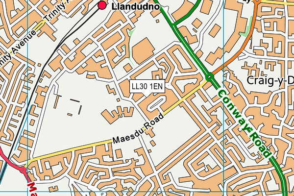 LL30 1EN map - OS VectorMap District (Ordnance Survey)
