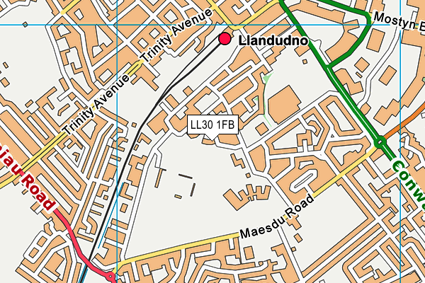 LL30 1FB map - OS VectorMap District (Ordnance Survey)