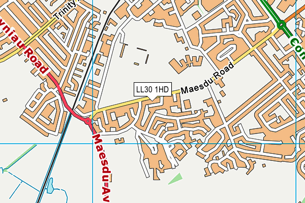 LL30 1HD map - OS VectorMap District (Ordnance Survey)