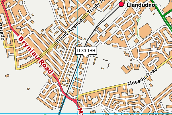 LL30 1HH map - OS VectorMap District (Ordnance Survey)