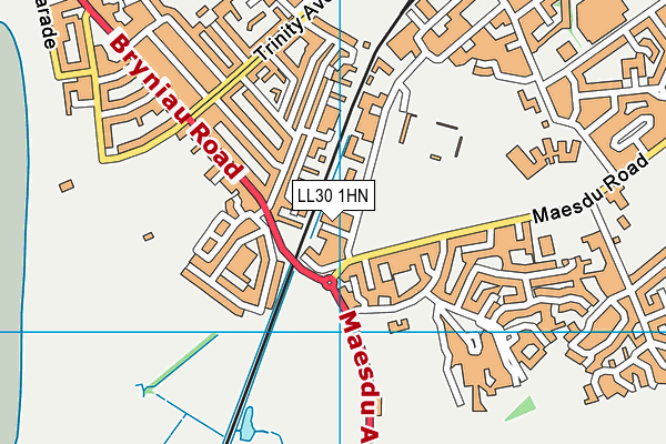 LL30 1HN map - OS VectorMap District (Ordnance Survey)