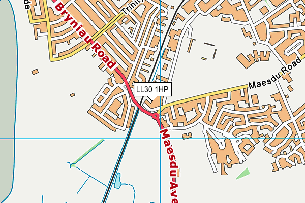 LL30 1HP map - OS VectorMap District (Ordnance Survey)