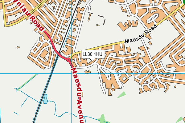 LL30 1HU map - OS VectorMap District (Ordnance Survey)