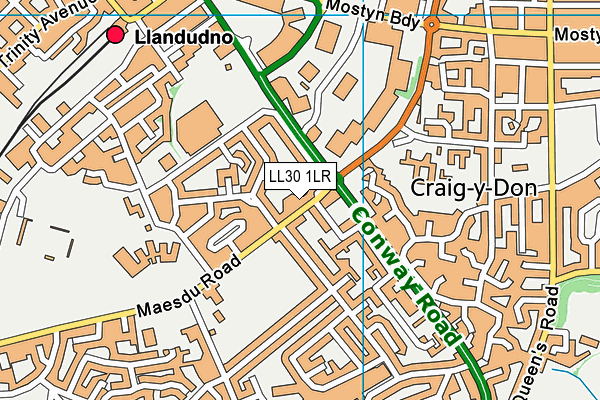 LL30 1LR map - OS VectorMap District (Ordnance Survey)