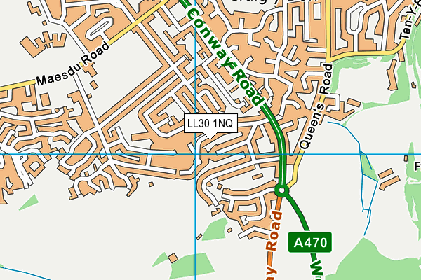 LL30 1NQ map - OS VectorMap District (Ordnance Survey)