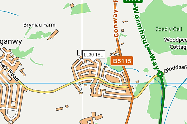 Map of HARTLEY TRAINING LTD at district scale