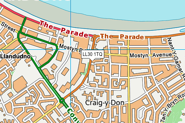 LL30 1TQ map - OS VectorMap District (Ordnance Survey)