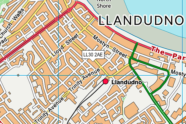 Map of OASIS LLANDUDNO LTD at district scale