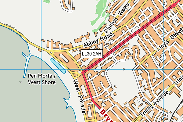 LL30 2AH map - OS VectorMap District (Ordnance Survey)