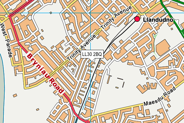 LL30 2BQ map - OS VectorMap District (Ordnance Survey)