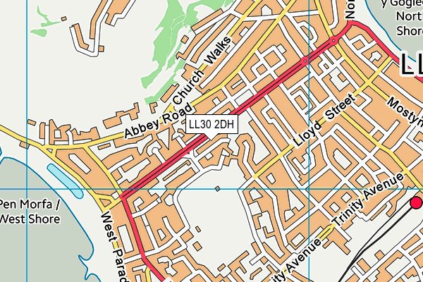 LL30 2DH map - OS VectorMap District (Ordnance Survey)