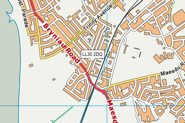 LL30 2DQ map - OS VectorMap District (Ordnance Survey)