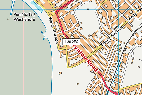 LL30 2EQ map - OS VectorMap District (Ordnance Survey)