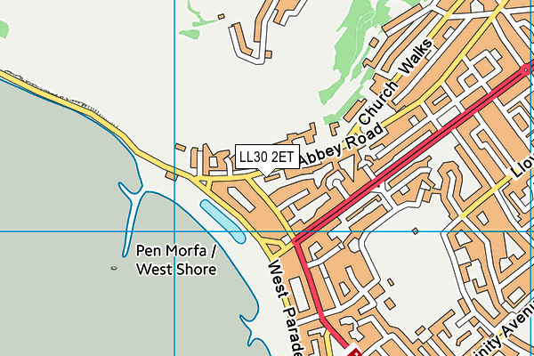 LL30 2ET map - OS VectorMap District (Ordnance Survey)